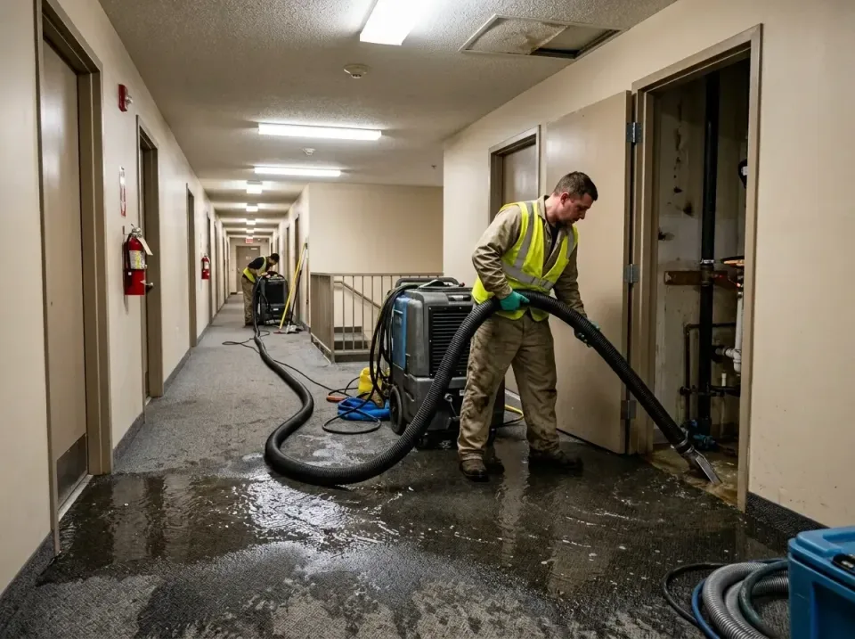 multi-unit-apartment-hallway-f-005 — frequently asked questions, Emergency Burst Pipe Water Extraction & Removal in Fruitrid…